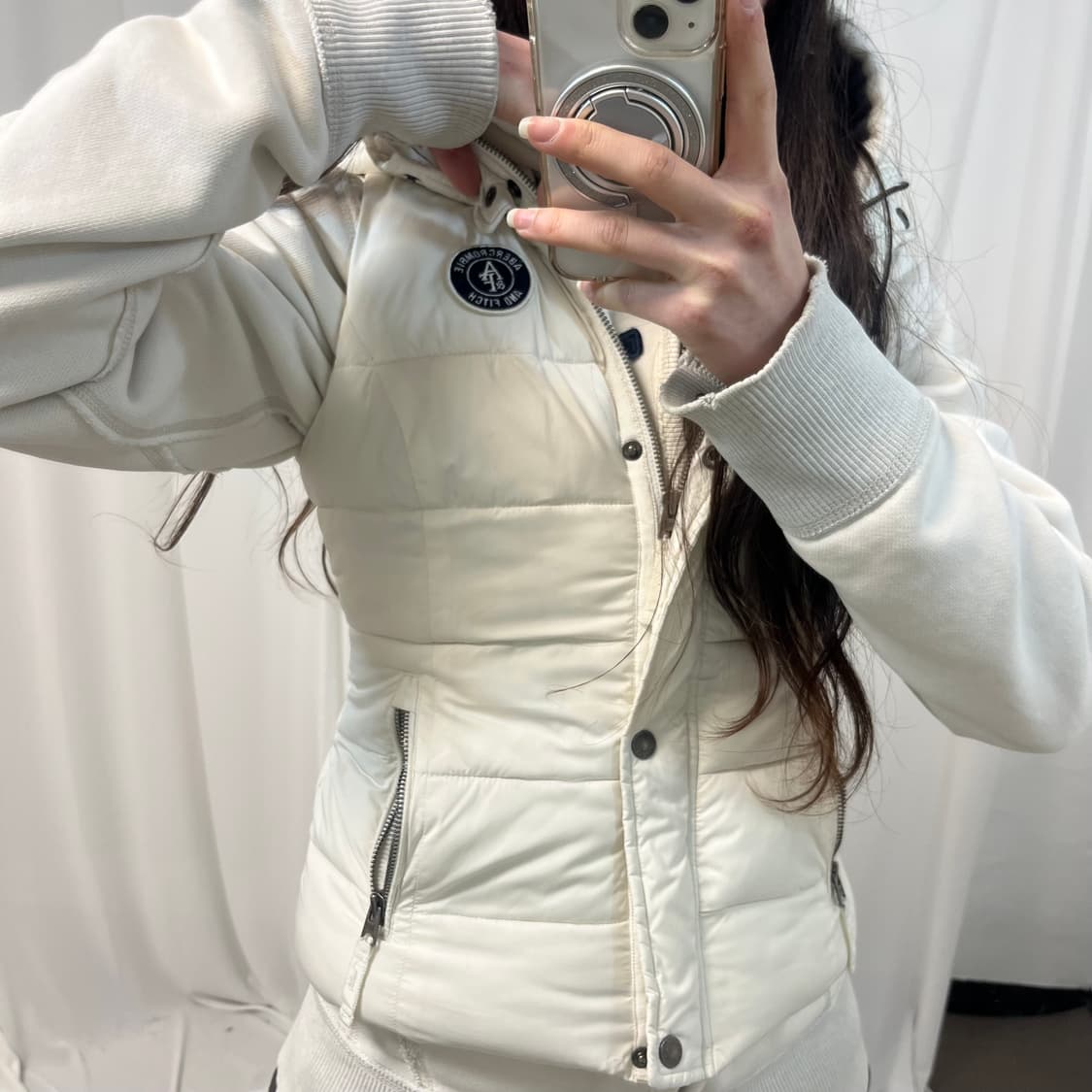 Abercrombie Ivory Padded Vest 상품이미지3