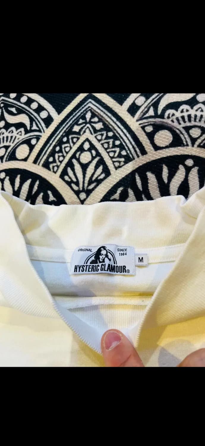 히스테릭 글래머 화이트 포켓 긴팔 티셔츠 상품이미지2