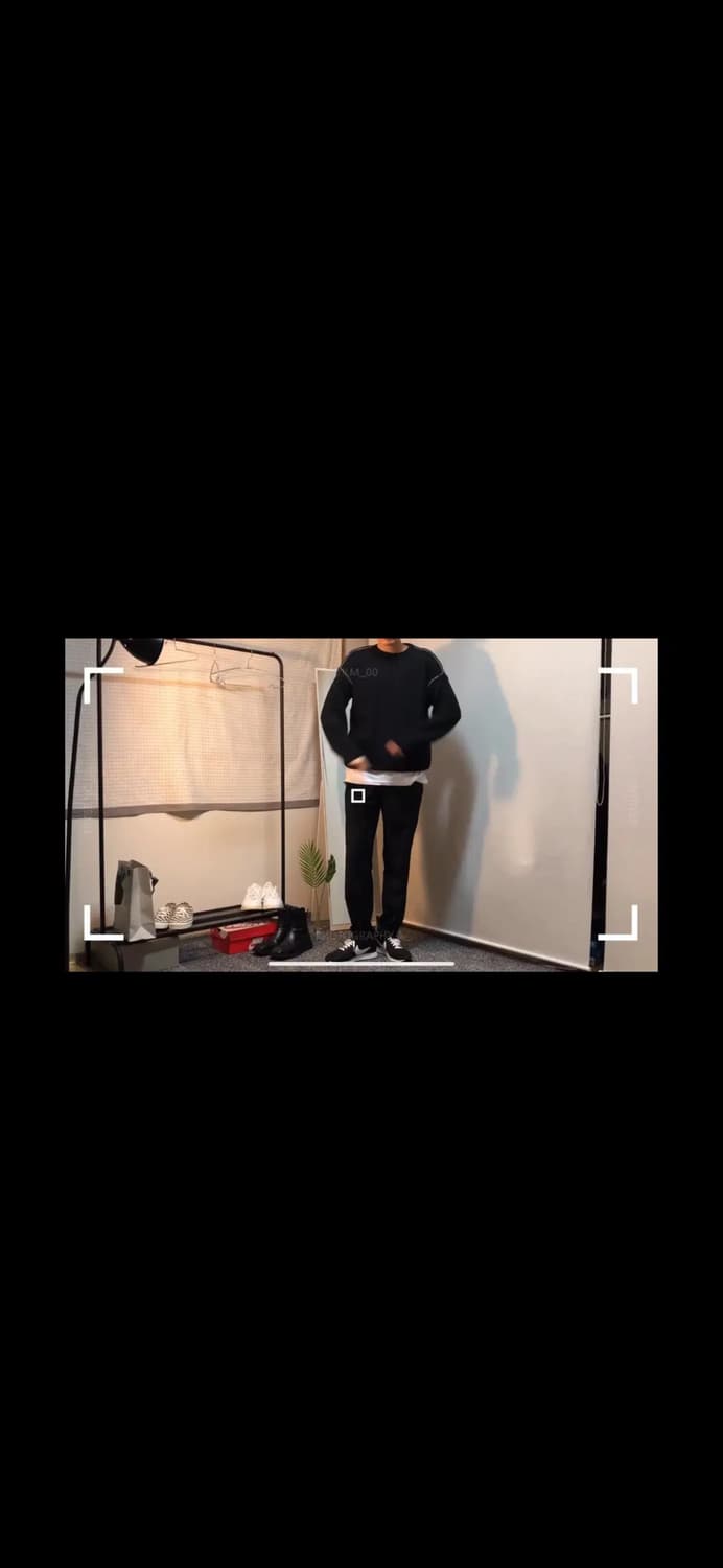 무료배송) 토니웩 스티치 니트 블랙 m size 상품이미지3