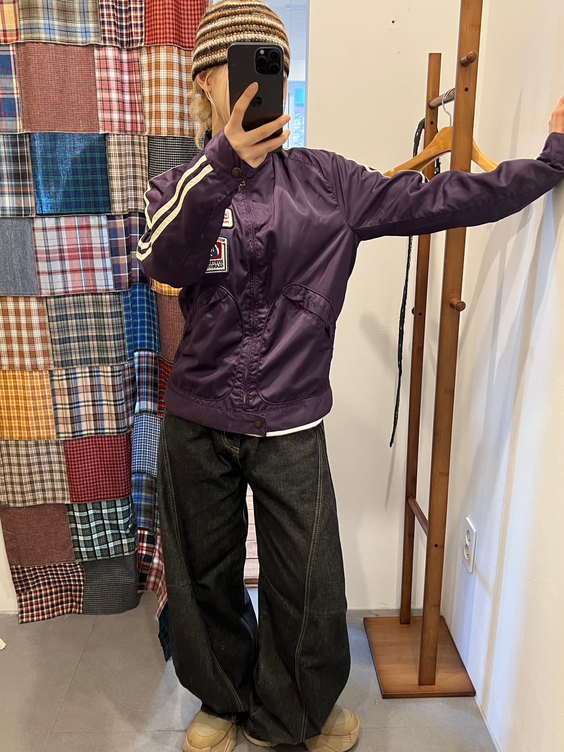 히스테릭글래머 히스걸 패치 퍼플 바람막이 상품이미지6