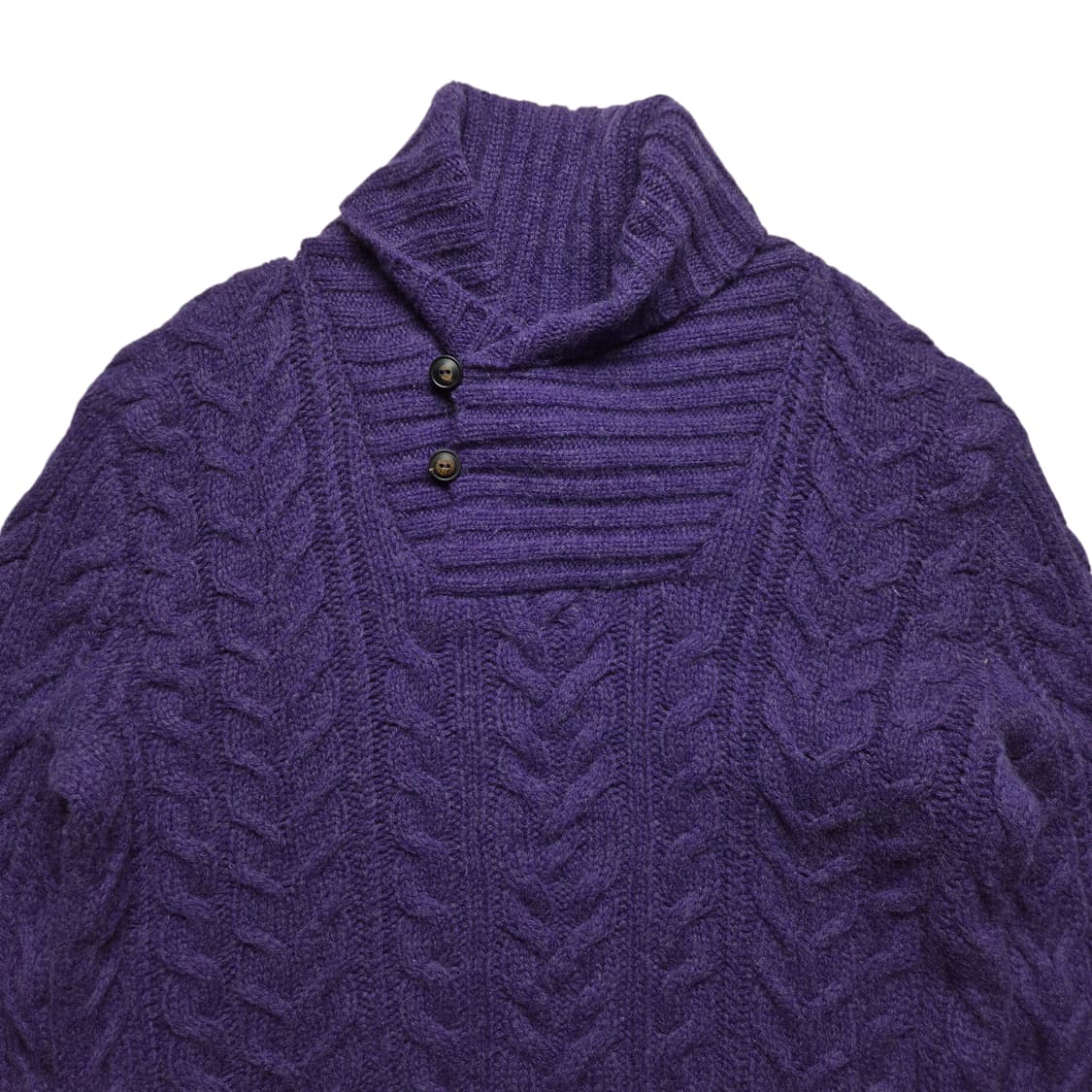 [S] 폴로 랄프로렌 울 케이블 숄카라 니트 상품이미지3