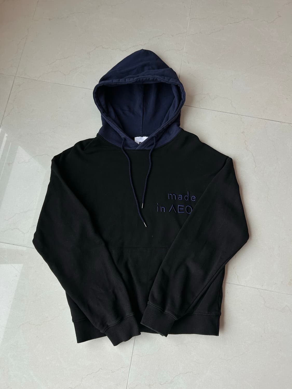 노앙 메이드인 서울 배색 후드티 상품이미지1