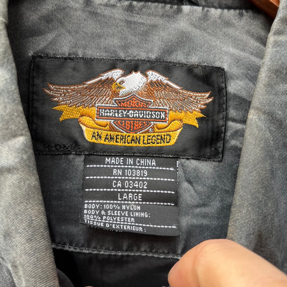 할리데이비슨 나일론 트러커 자켓 (100-105) 상품이미지7