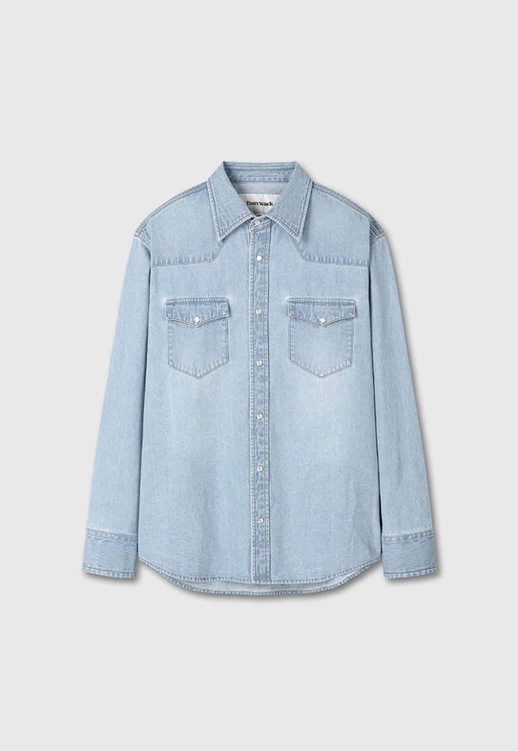 토니웩 웨스턴 데님 셔츠 연청 xl 상품이미지1