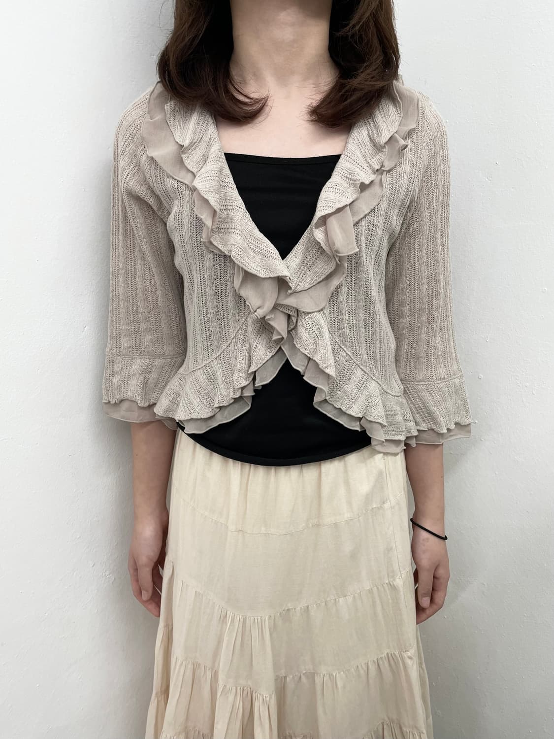 로사체리 모카 프릴 볼레로 상품이미지2