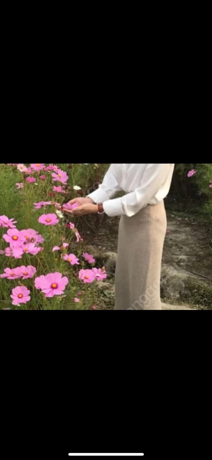 베지터블 니트 스커트 블랙 상품이미지3