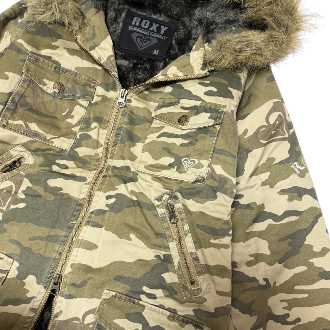 ROXY 록시 울프죠 안감퍼 카모 코튼자켓 상품이미지6