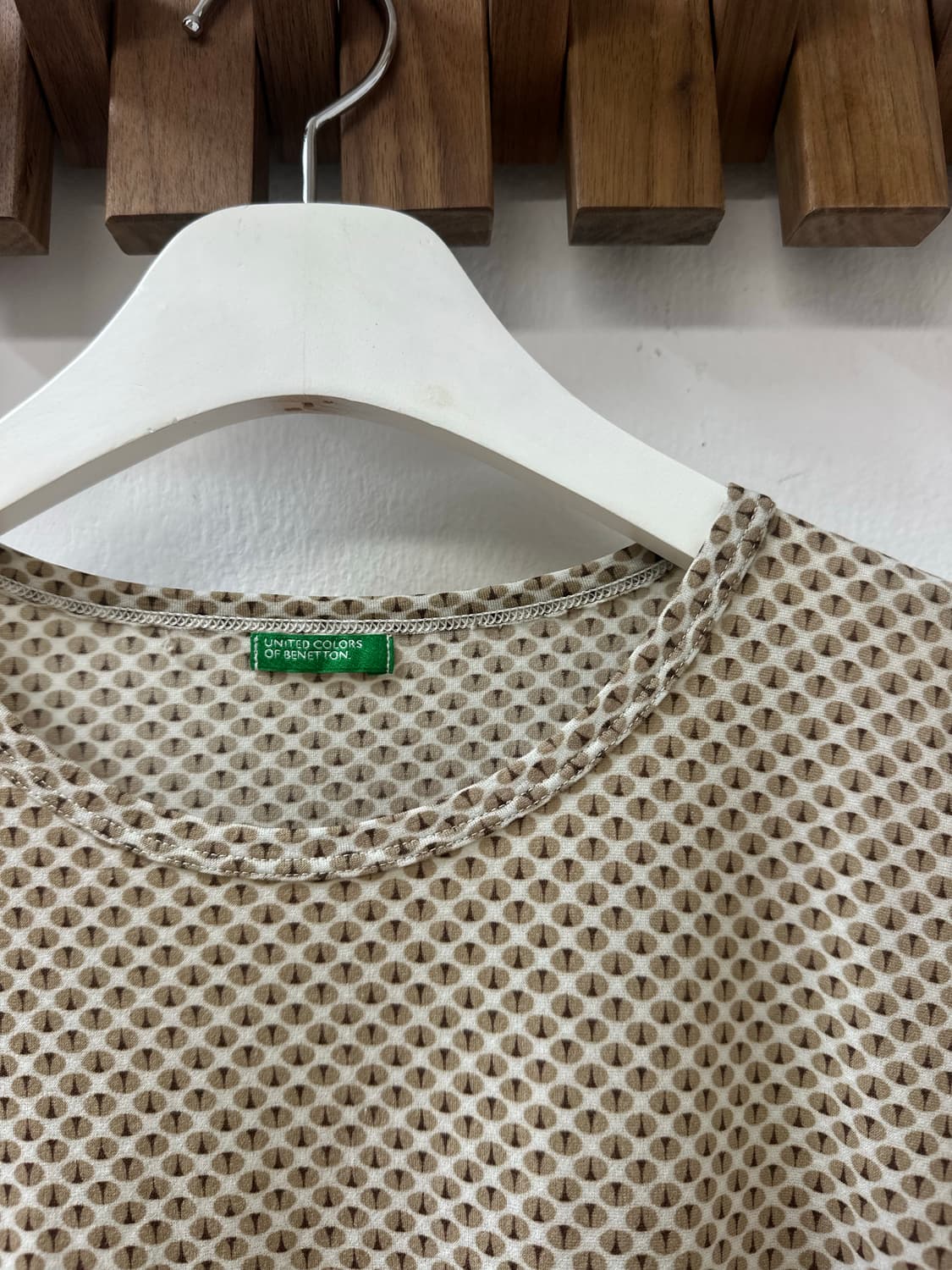 베네통 Benetton 빈티지 패턴 반팔 티셔츠 상품이미지4
