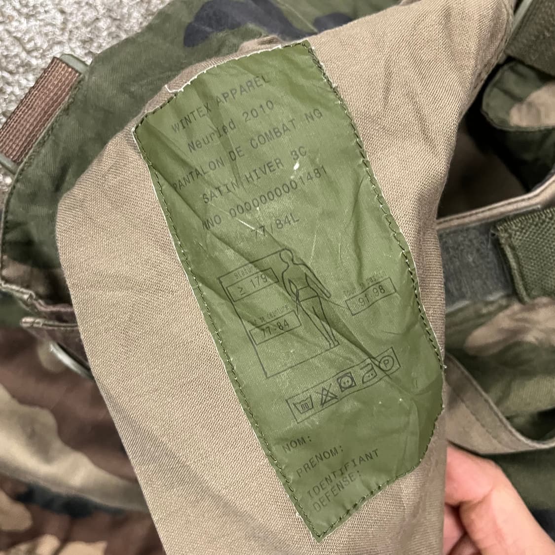 프랑스군 T4 밀리터리 팬츠(~34“) 상품이미지9