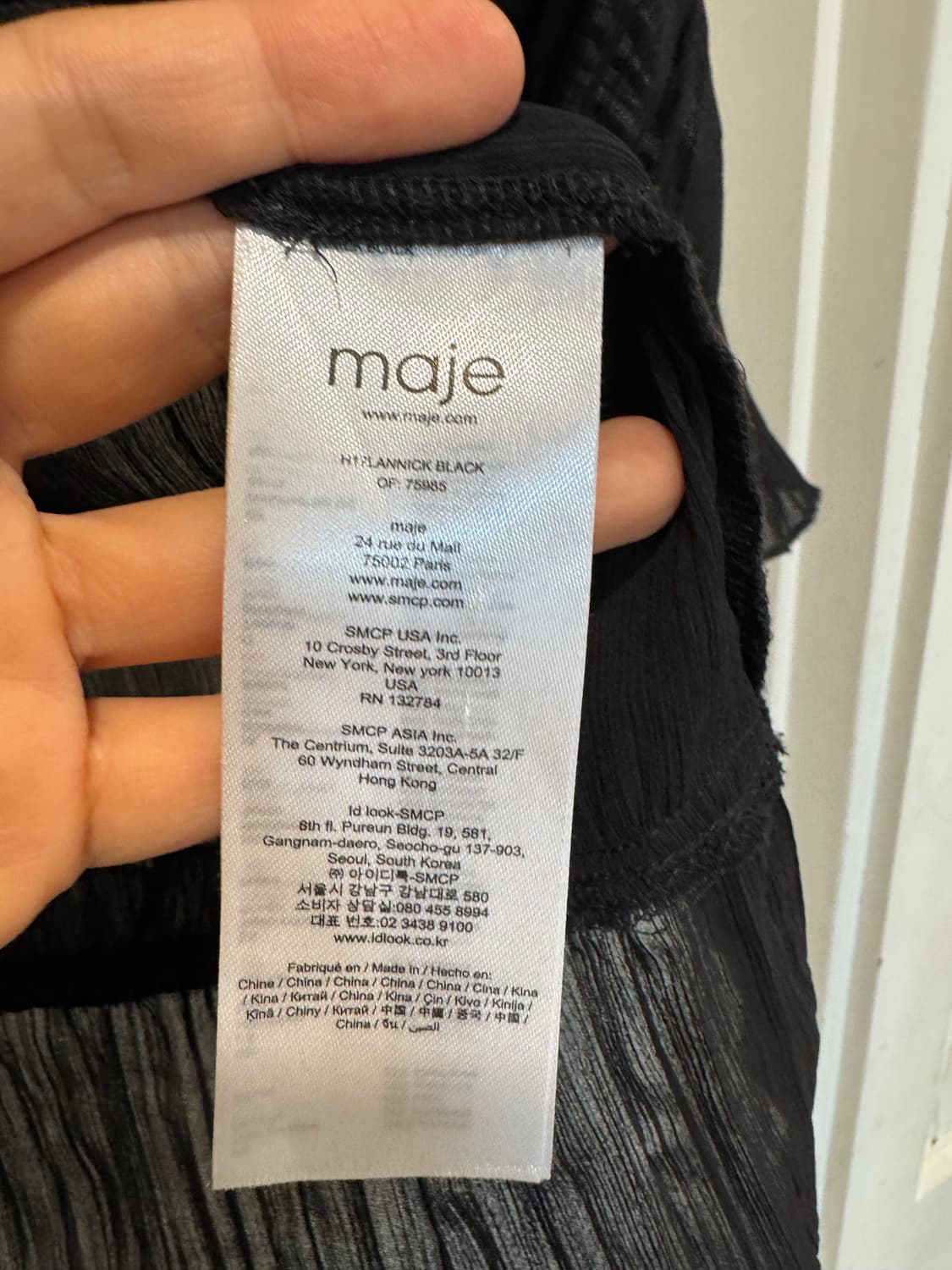 Maje 마쥬 시스루 블라우스 상품이미지4
