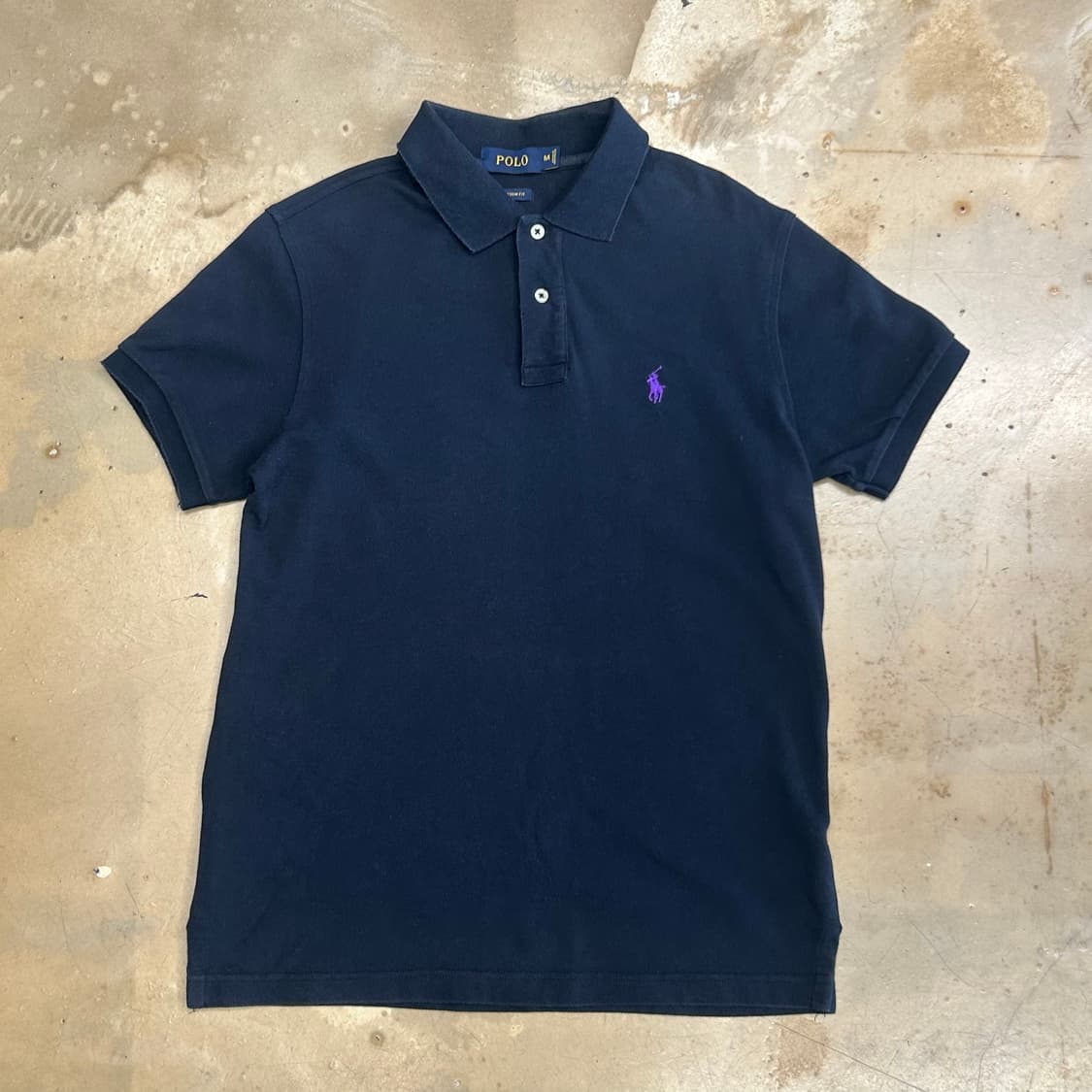 M 폴로랄프로렌 블랙 카라 반팔 티셔츠 상품이미지2