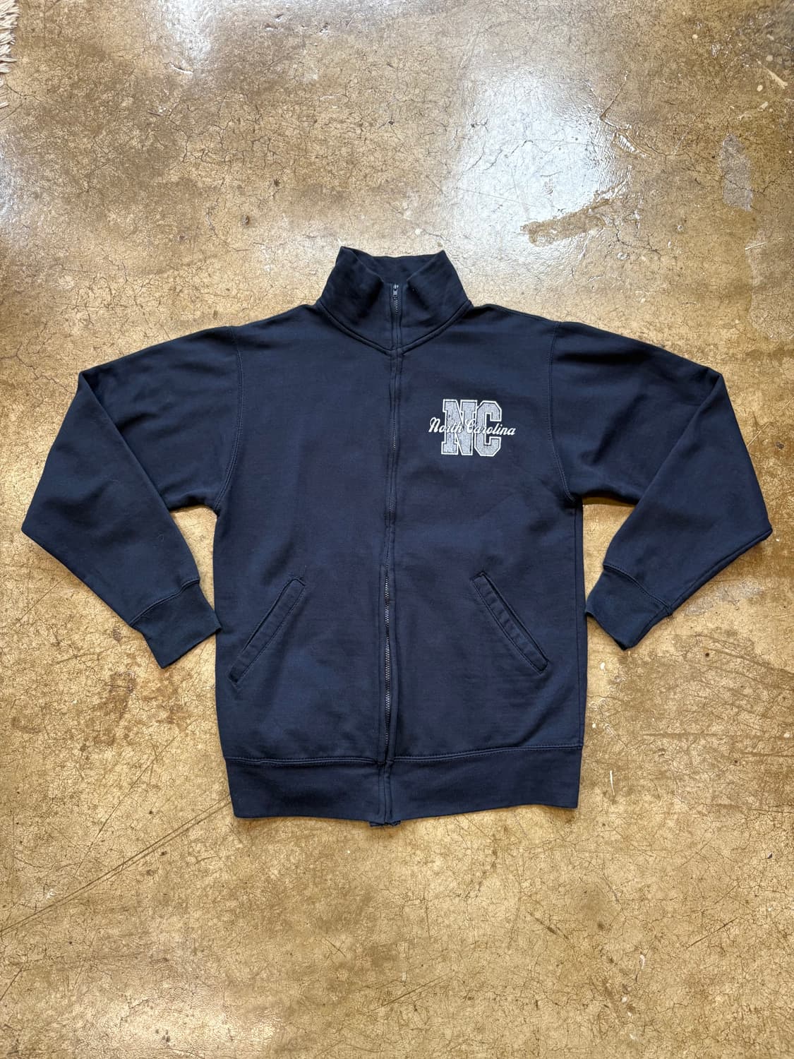 빈티지 스웻 하이넥 집업 상품이미지1