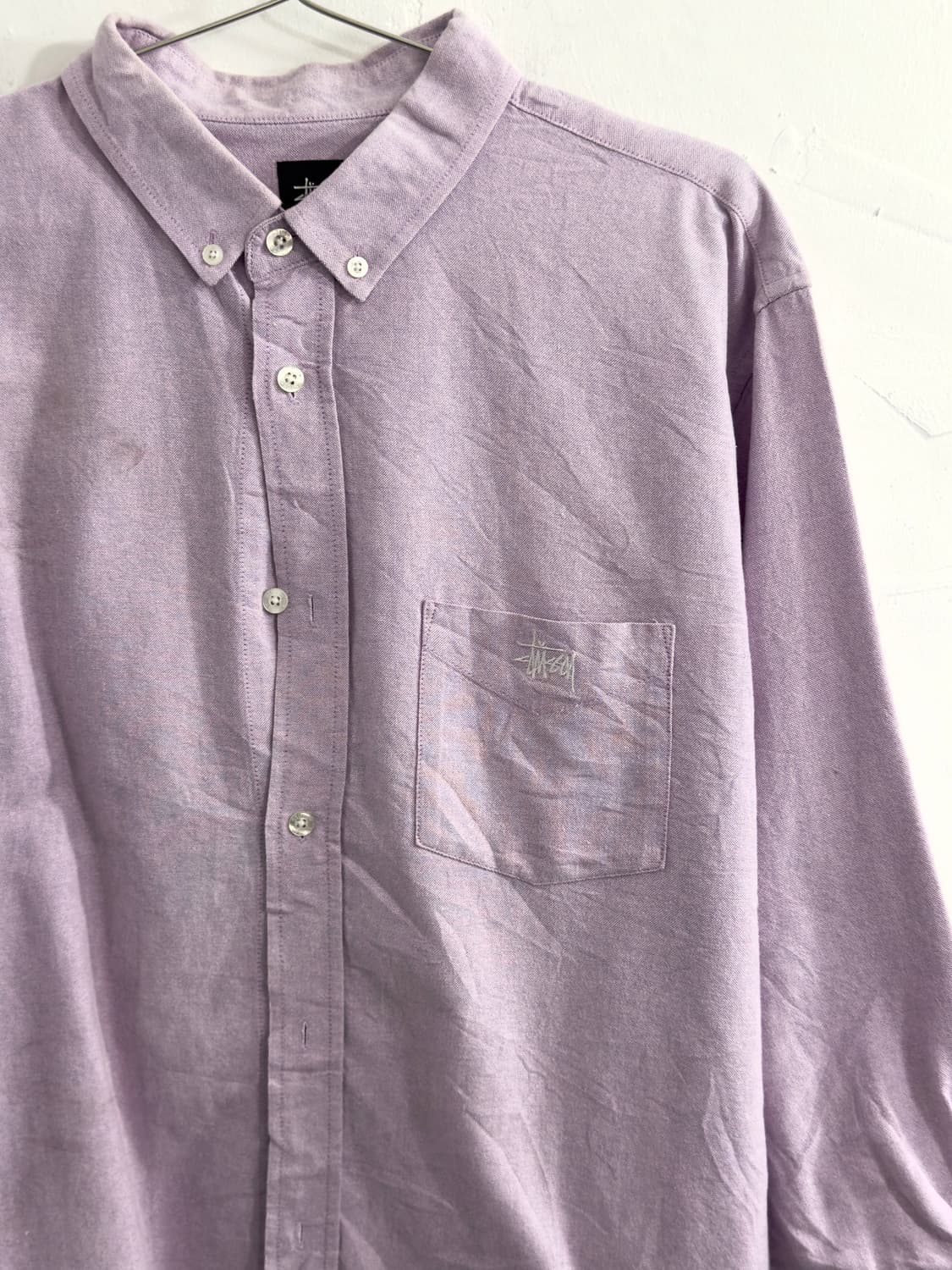 stussy soft purple shirt 상품이미지4