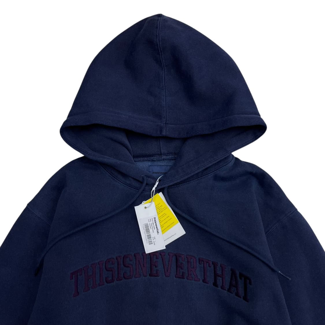 디스이즈네버댓 자수 로고 네이비 후드 L 상품이미지4