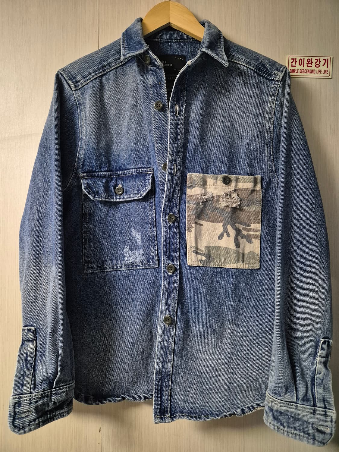 자라(ZARA) 데님 셔켓 40  상품이미지1