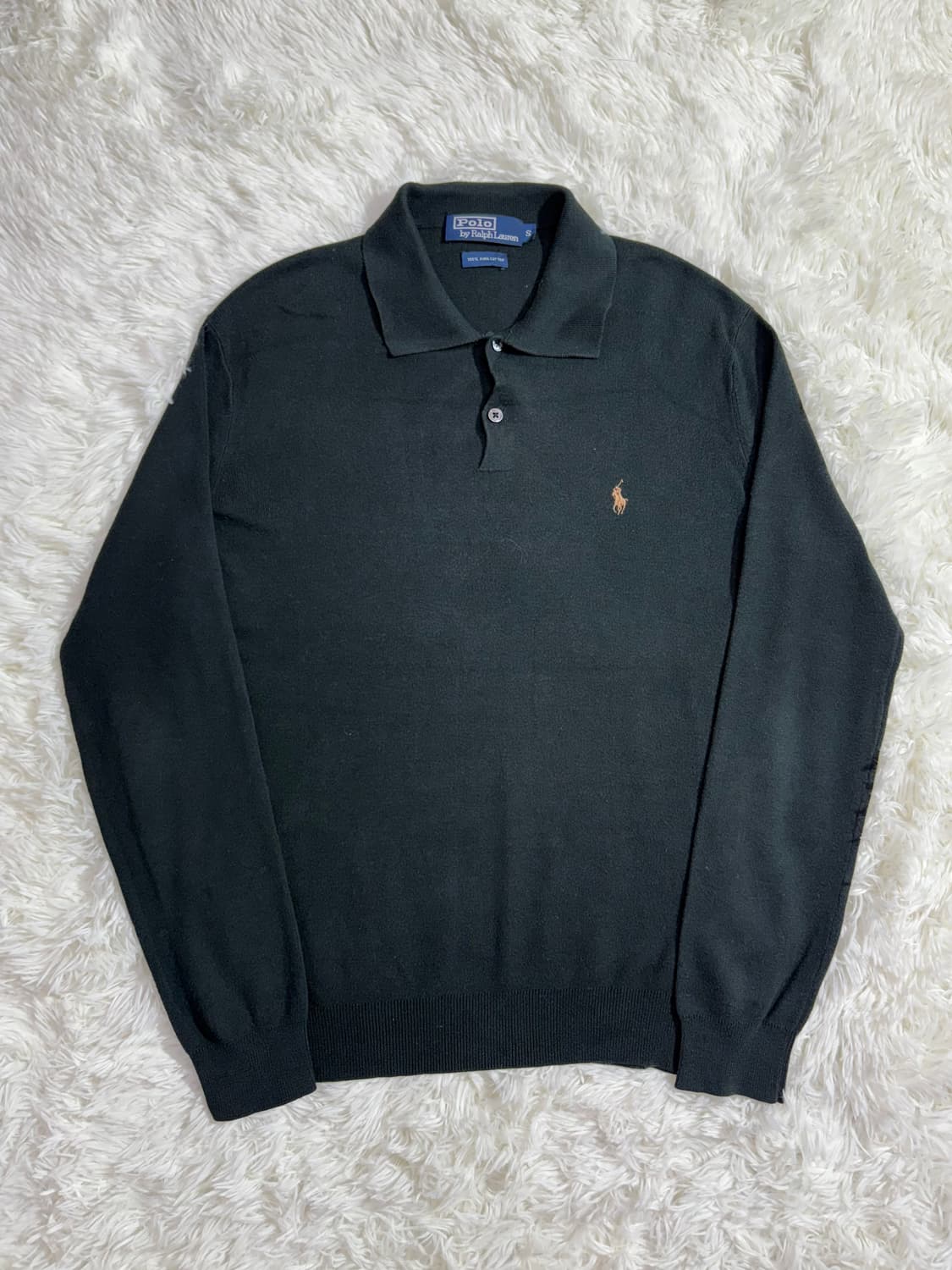 폴로 랄프로렌 다크그린 포니 카라넥 니트  상품이미지3