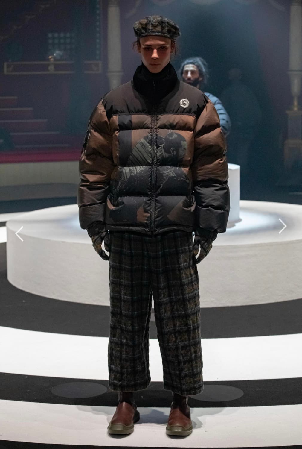 언더커버 20aw 축융 울 체크 와이드 팬츠  상품이미지5