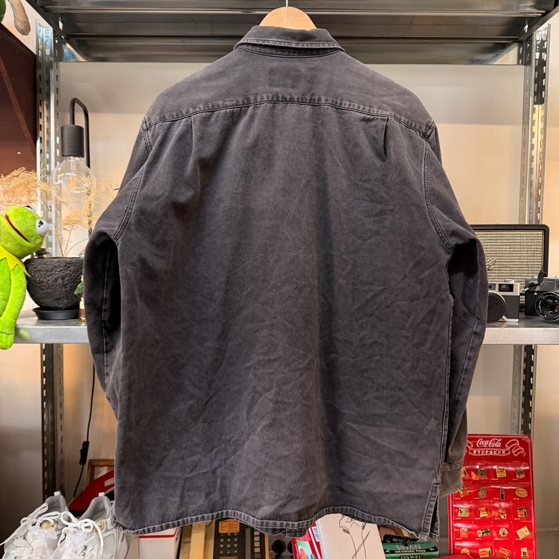 90S 아르마니 진스 페이딩 람포 지퍼 자켓 ~ XL SIZE 상품이미지7