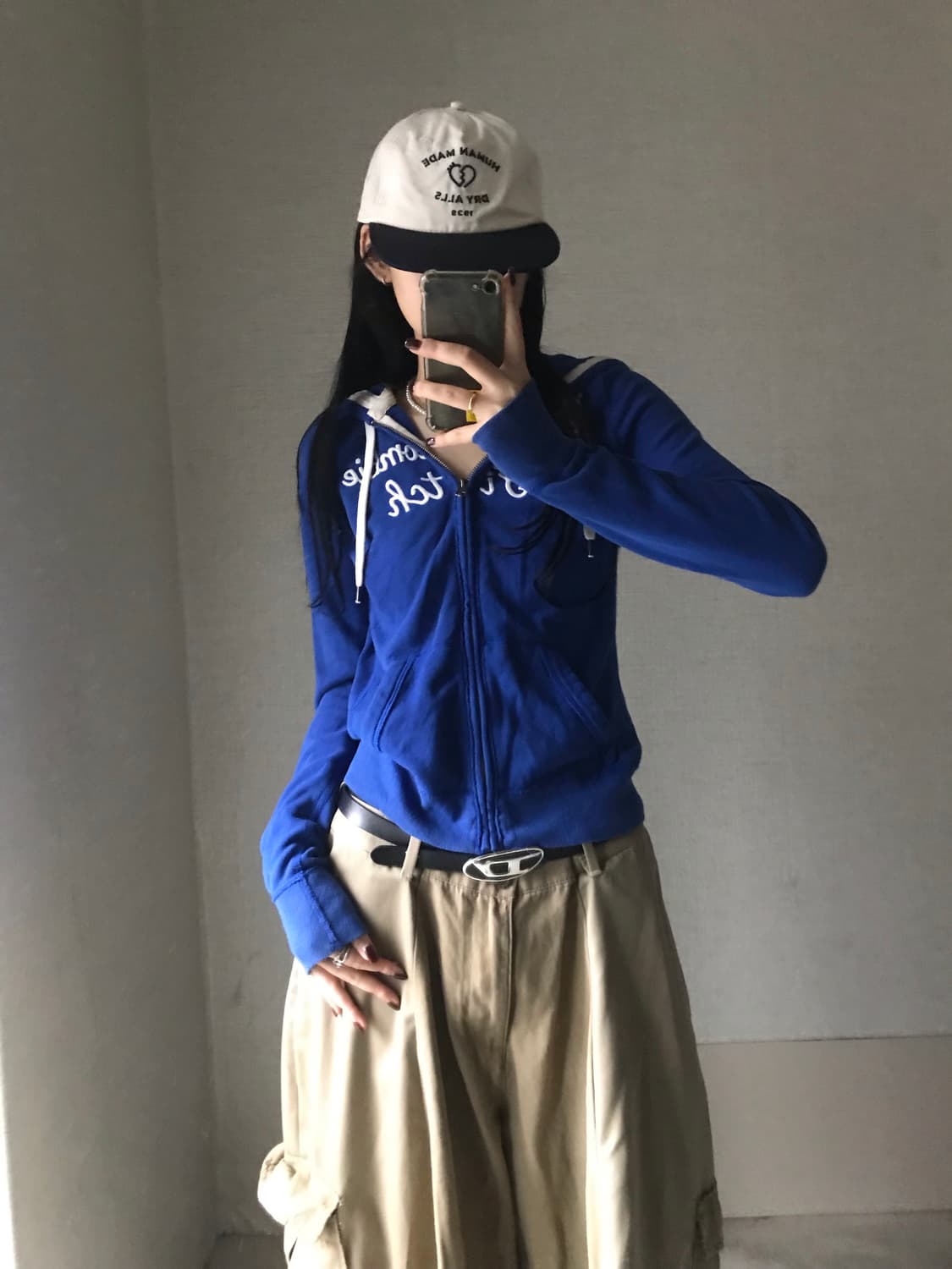 아베크롬비 블루 슬림핏 후드집업 상품이미지1