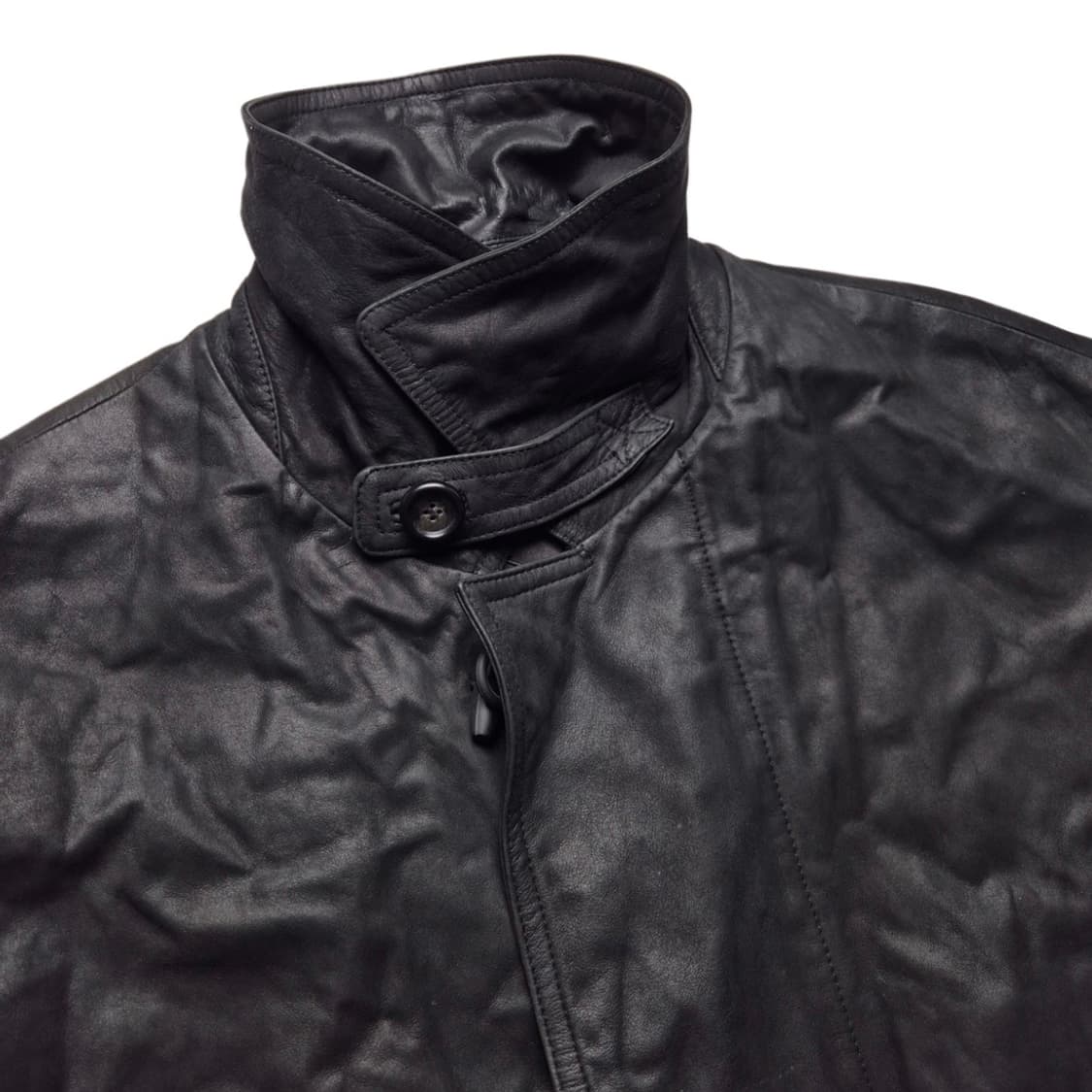 잭니콜라우스 가죽 하이넥 레더 카코트 (유스,머듈) 상품이미지2