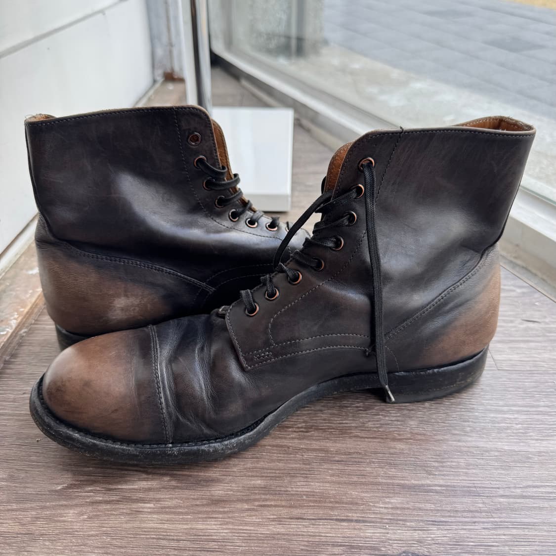 OFFICINE CREATIVE 캡토 레이스업 레더 부츠 상품이미지2