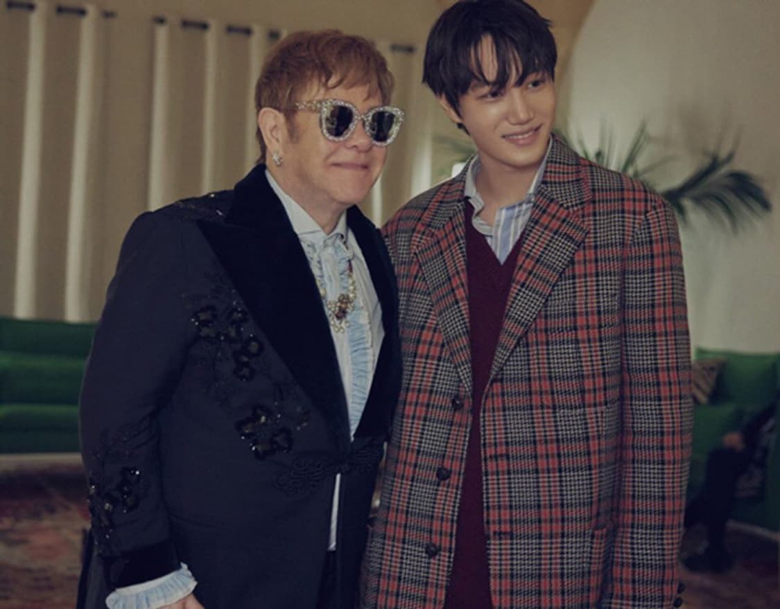 구찌 체크패턴 체스터 필드 오버 코트 상품이미지1