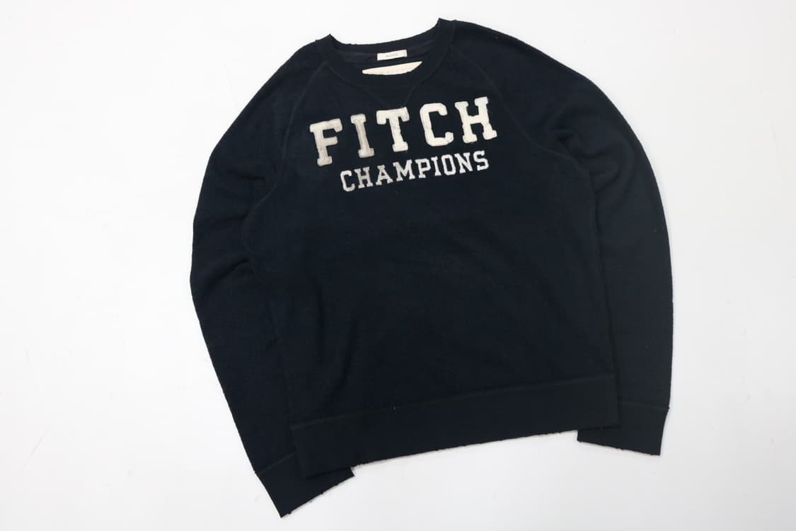 아베크롬비 앤 피치 빈티지 네이비 챔피언 자수 맨투맨 (M) 상품이미지2