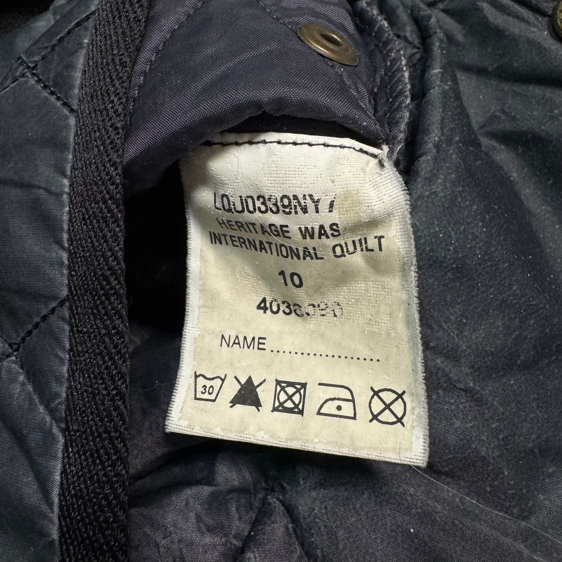 Name : 바버 barbour 퀼팅 논왁싱 포켓로고 자켓 :)  상품이미지6