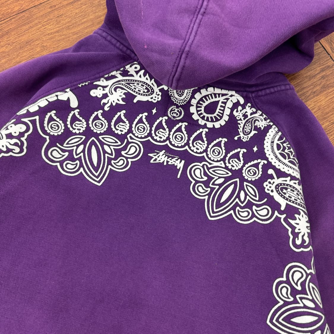 M 스투시 어센틱 페이즐리 후드 집업 상품이미지3