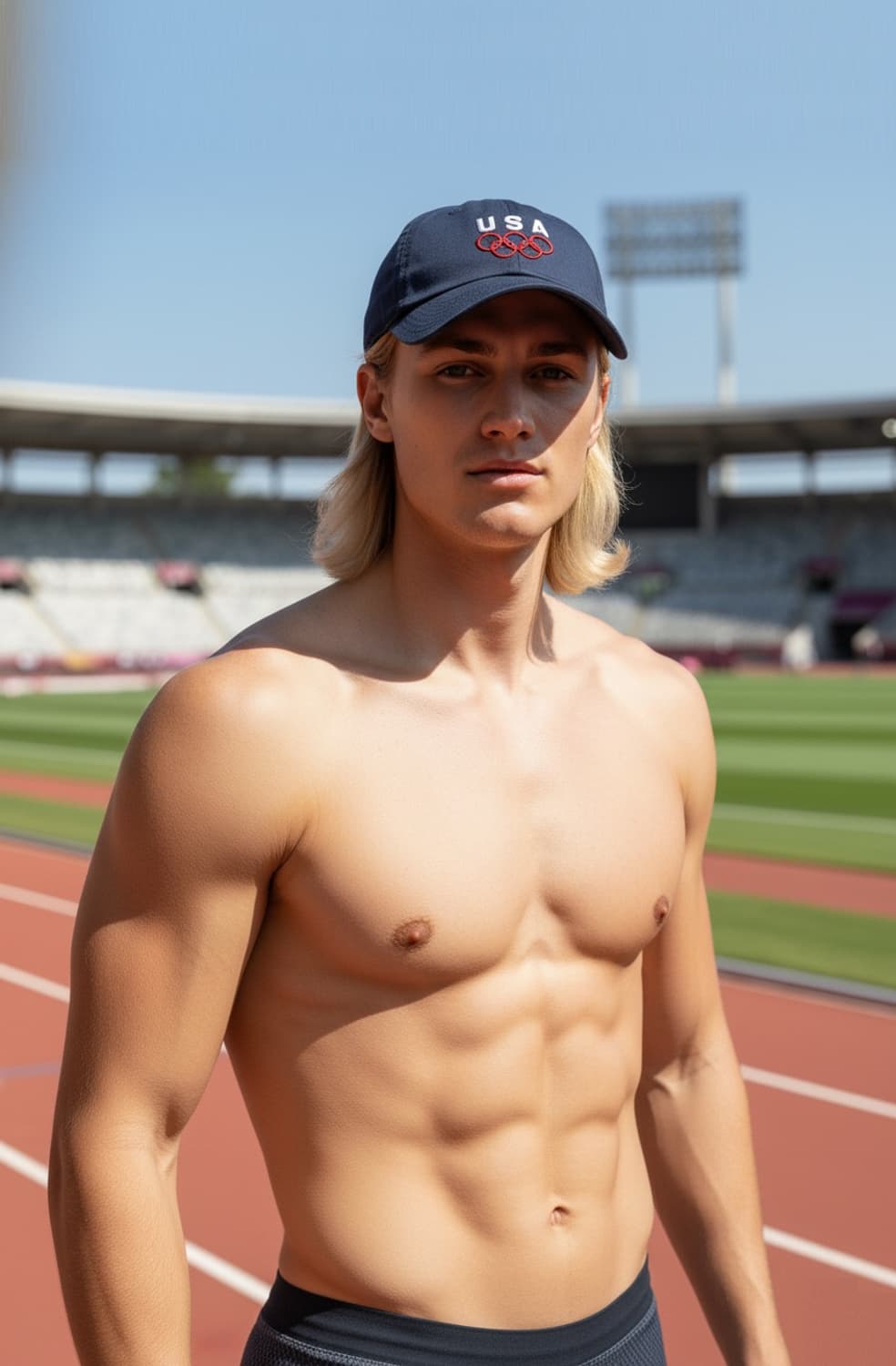 나이키 초레어 빈티지 USA 미국 올림픽 나일론 네이비 볼캡 모자 운동 상품이미지9