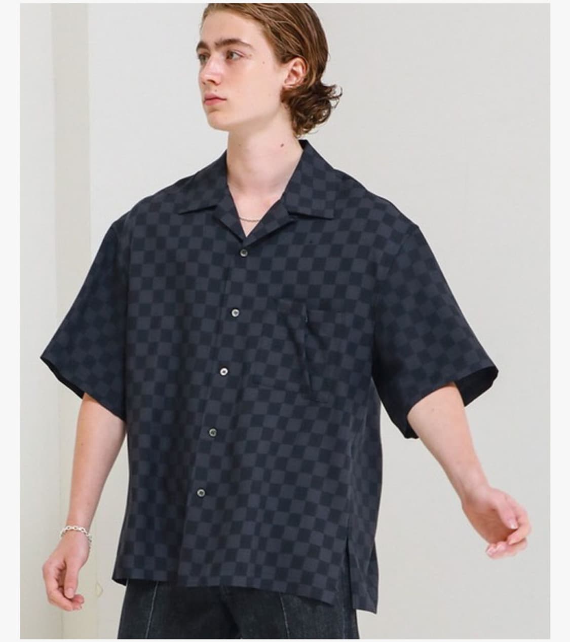 NAME. X STUDIOUS - CHECKER BOARD SHIRT 상품이미지2