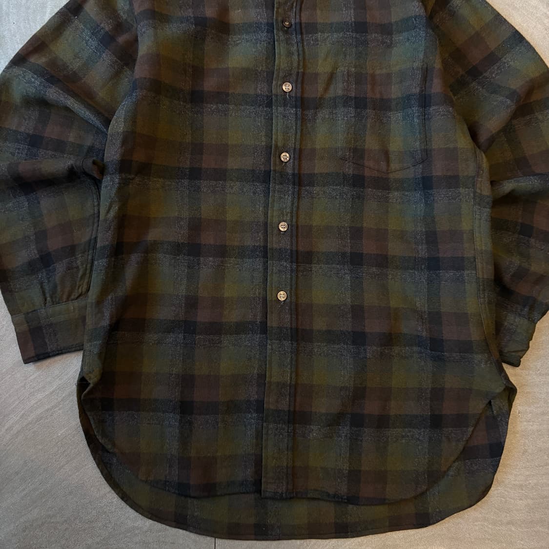 80년대 미국 생산 펜들턴 체크 울 셔츠 상품이미지4