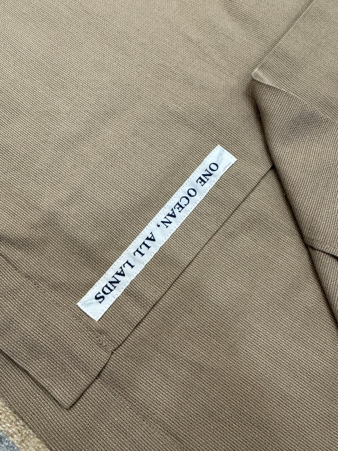 [L][105] 나나미카 오픈 카라 파나마 숏 슬리브 셔츠 베이지 상품이미지4