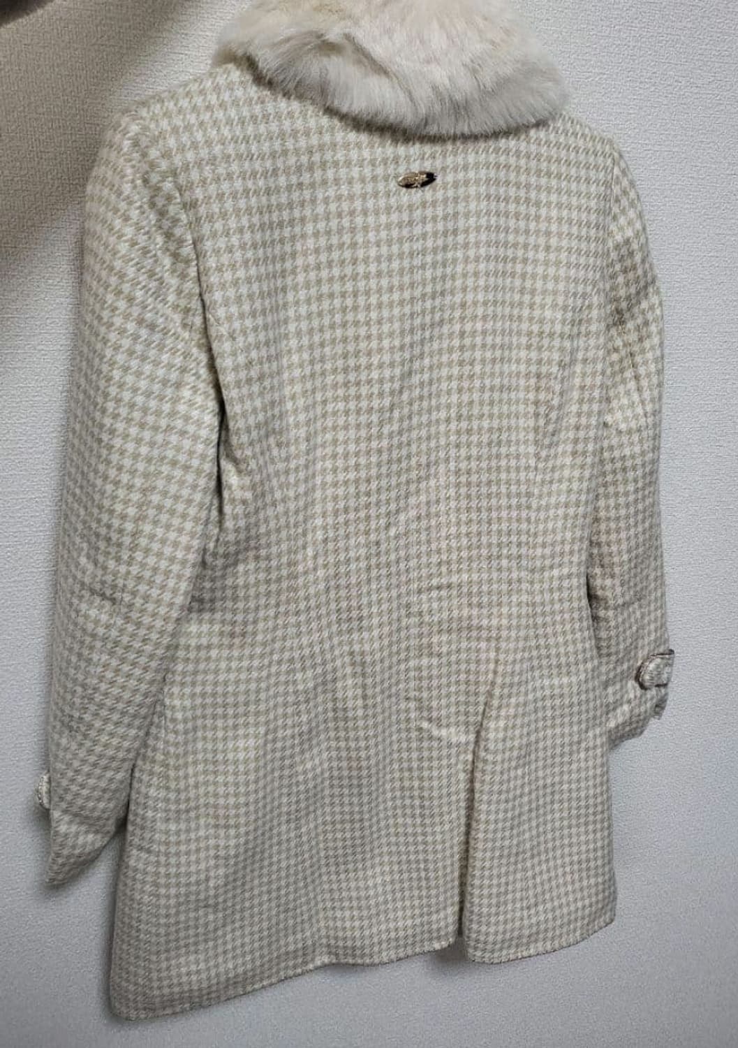 미셸마카롱 하운드투스 체크 퍼 코트원피스 상품이미지3