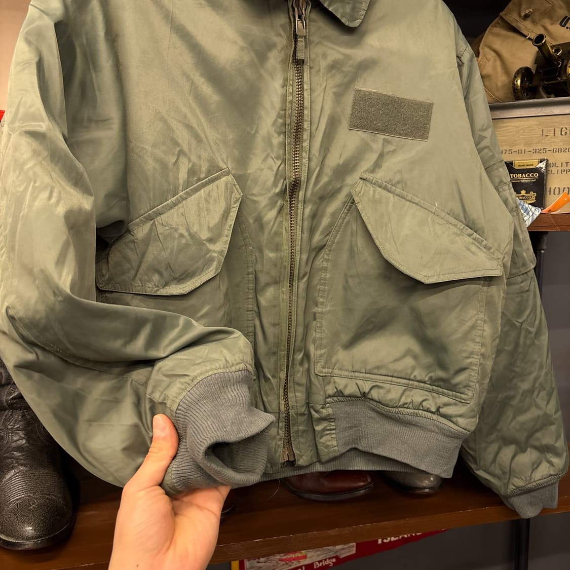 70s USAF 오리지널 밀리터리 CWU-45/P 플라이트 자켓N1265 상품이미지4
