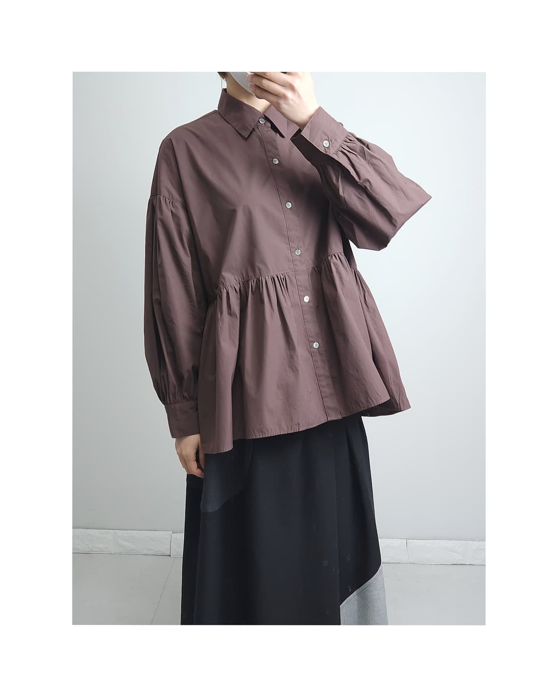 셔링 블라우스 상품이미지1