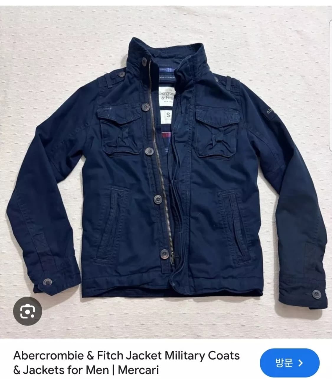 아베크롬비 Abercrombie 로스트폰드 밀리터리 M65 야상자켓 S 상품이미지10