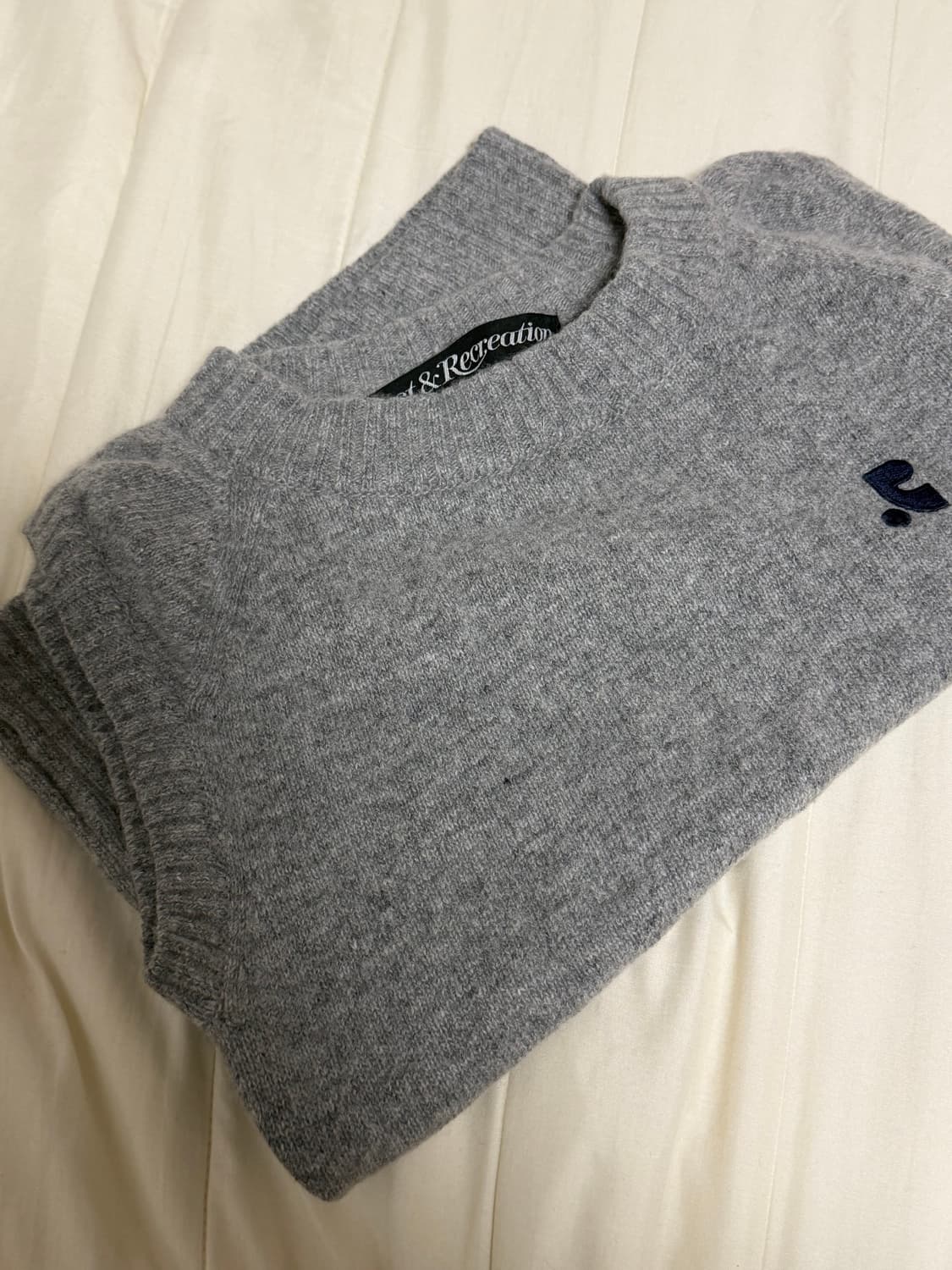 레스트앤레크레이션 컷아웃 니트 베스트 (그레이) 상품이미지5