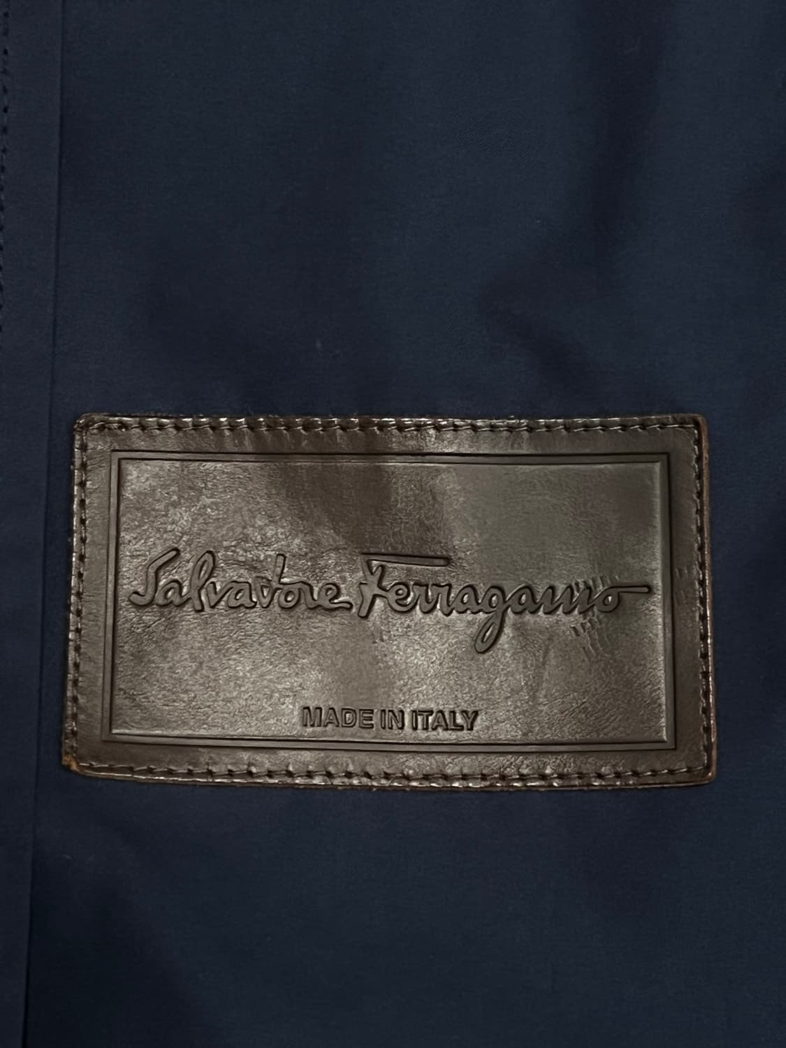 살바토레 페라가모 싱글 트렌치코트 네이비 남성 52 (105-110) 상품이미지8