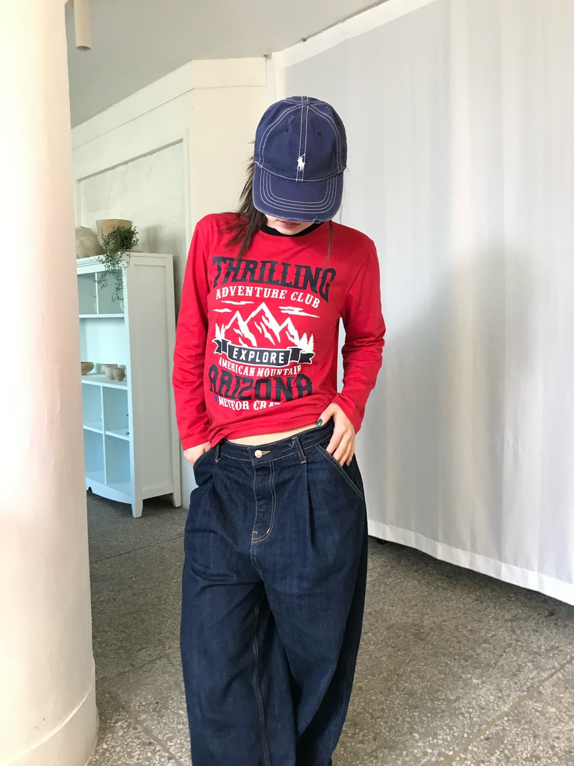 그래픽 레드 티셔츠  상품이미지5