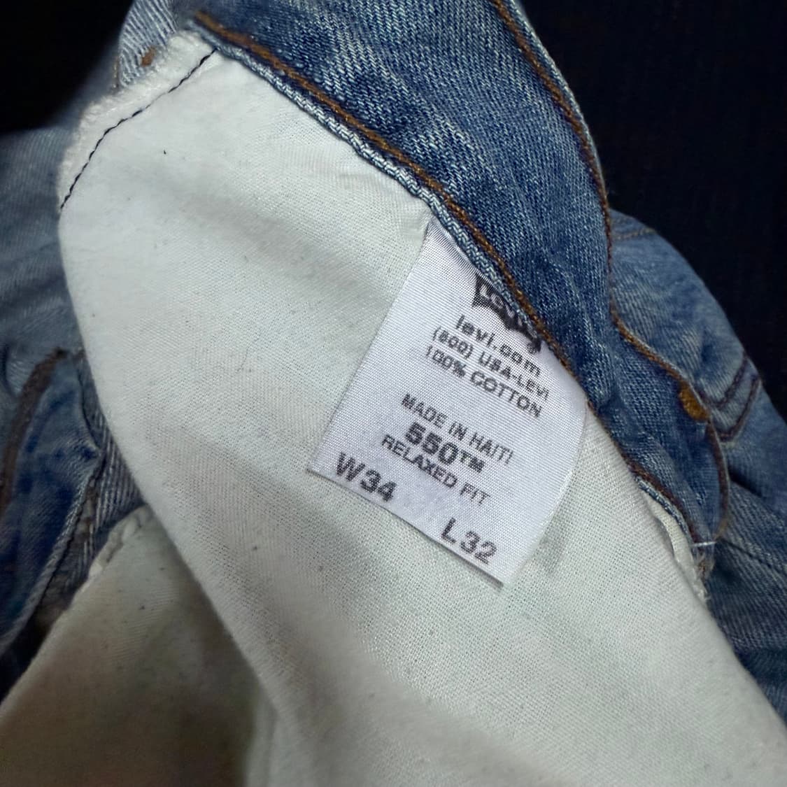 00’s 리바이스 550 릴렉스핏 데님 팬츠 34 상품이미지5