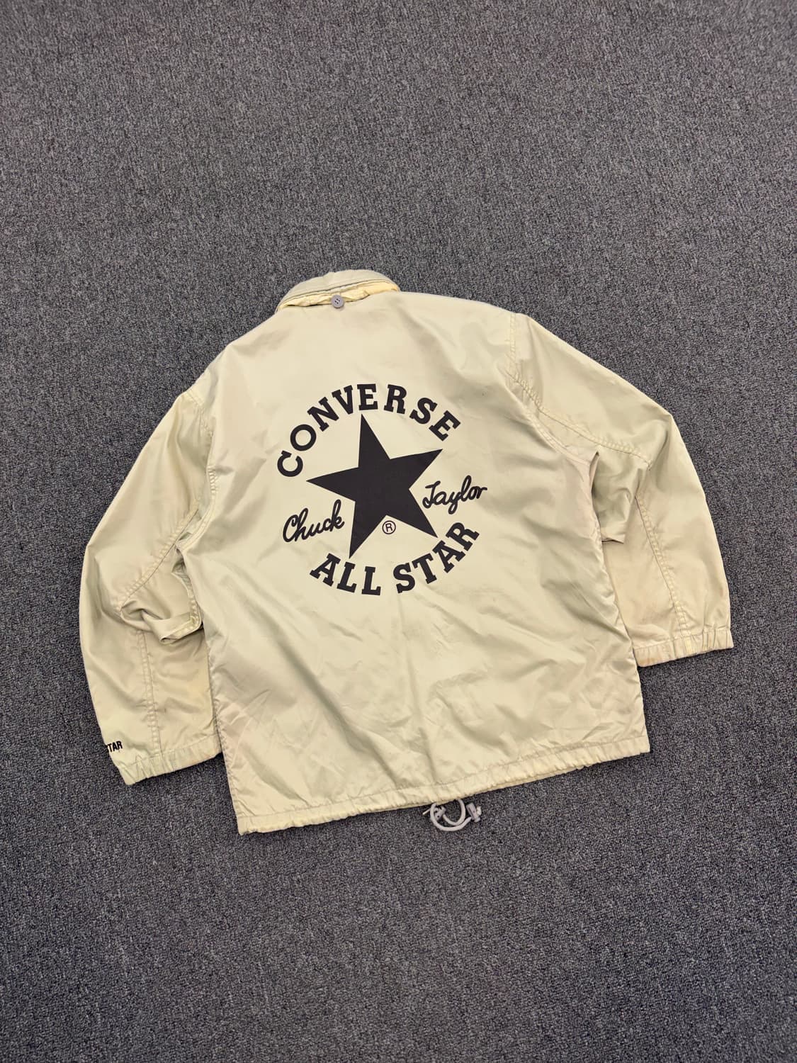M)컨버스 빈티지 베이지 나일론 코치 자켓 상품이미지7