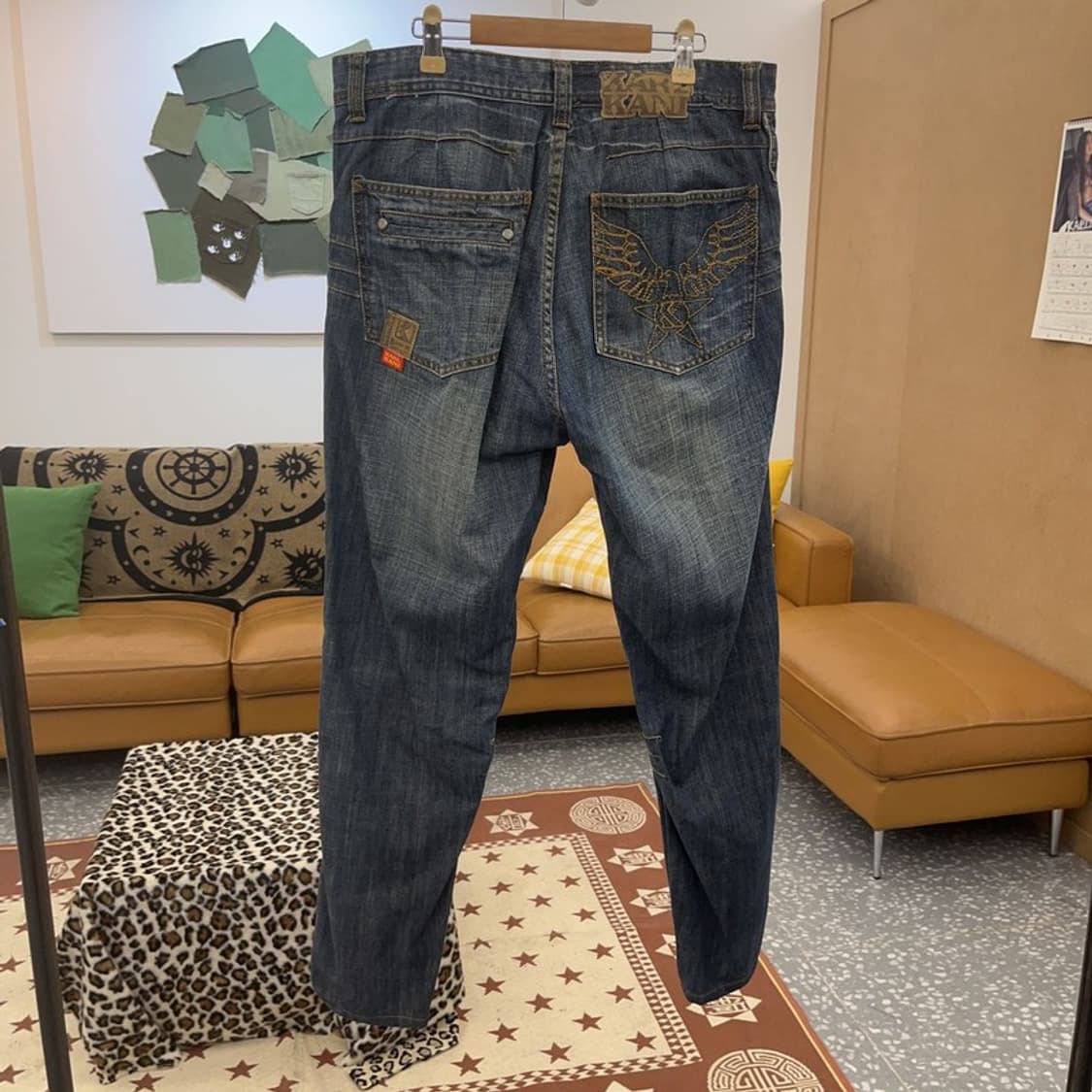 칼 카니 올드스쿨 스트릿 빈티지 백패치 데님팬츠 92 C09068 상품이미지3