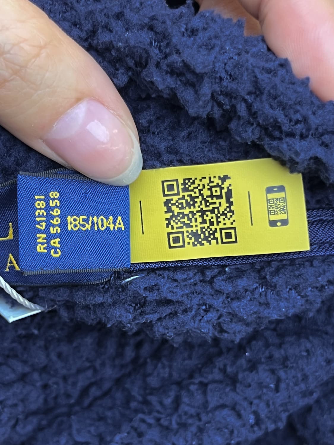 폴로랄프로렌 22fw QR 라벨 플리스 후디 상품이미지8