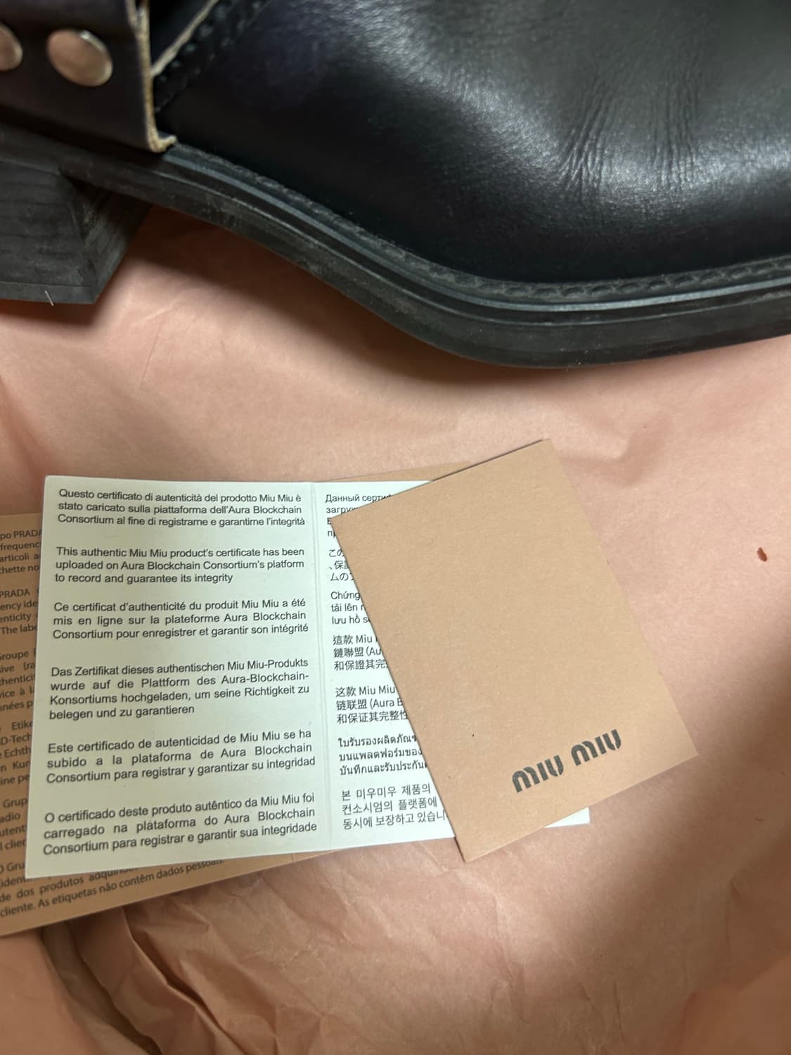미우미우버클블랙부츠 245 상품이미지4