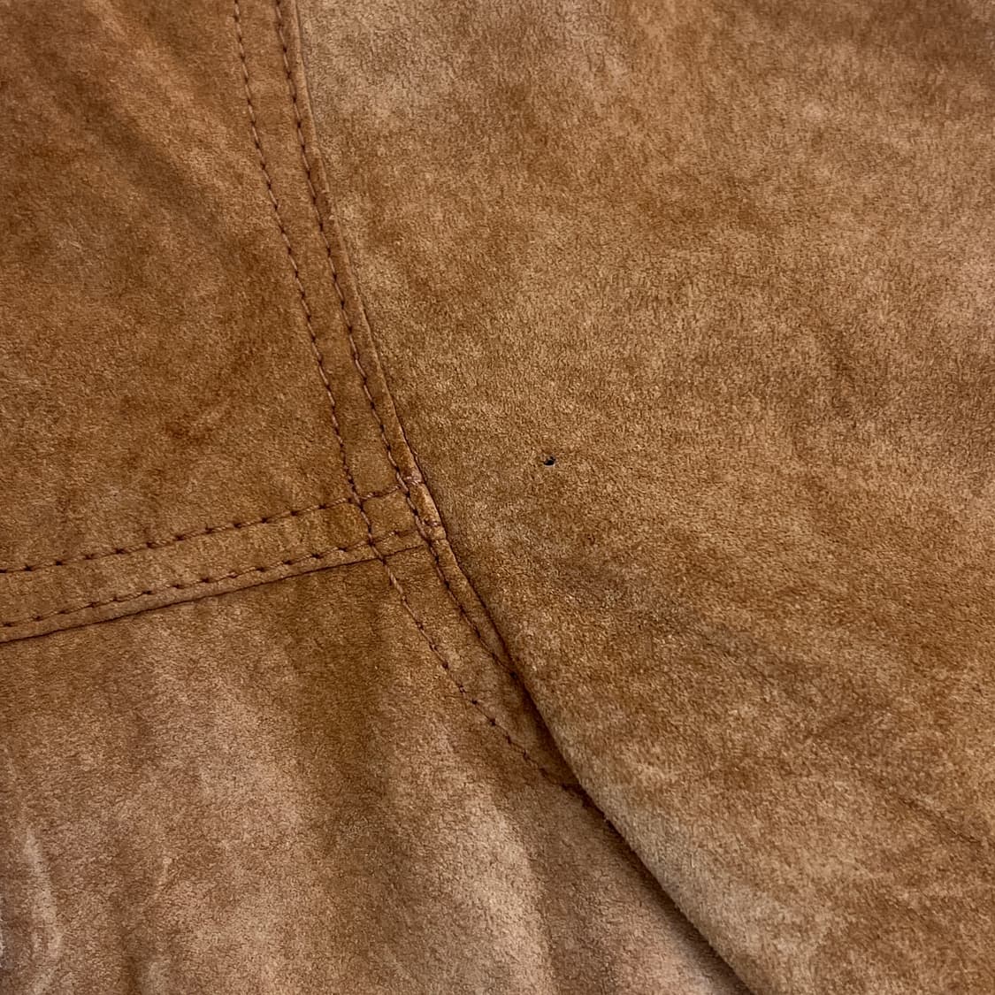 vtg 빈티지 브라운 소가죽 스웨이드 트러커 자켓 상품이미지6