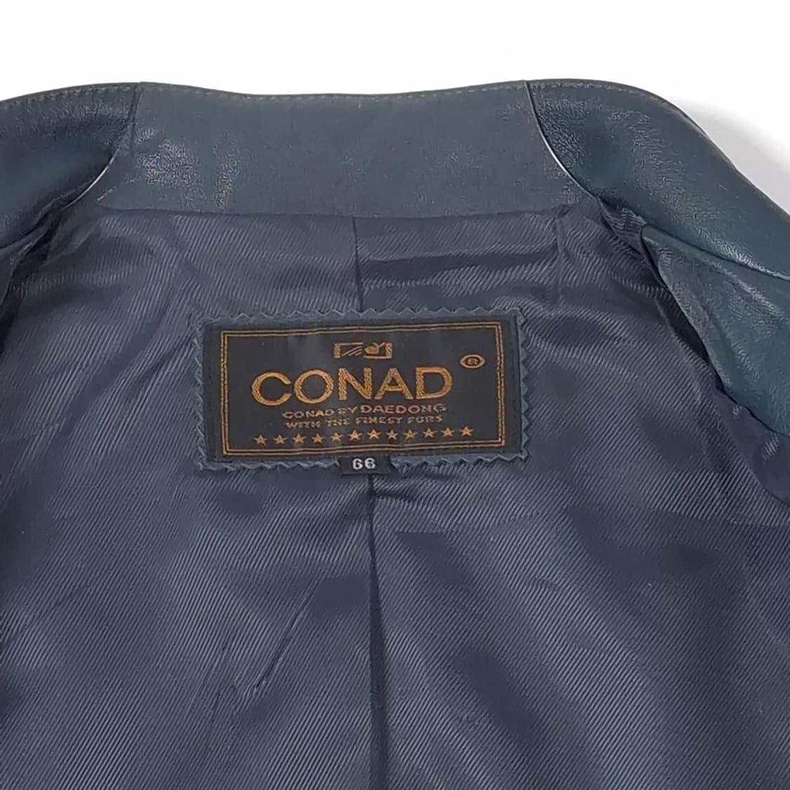 CONAD 대동모피 리얼 램스킨 하이넥 레더 자켓 66 상품이미지6