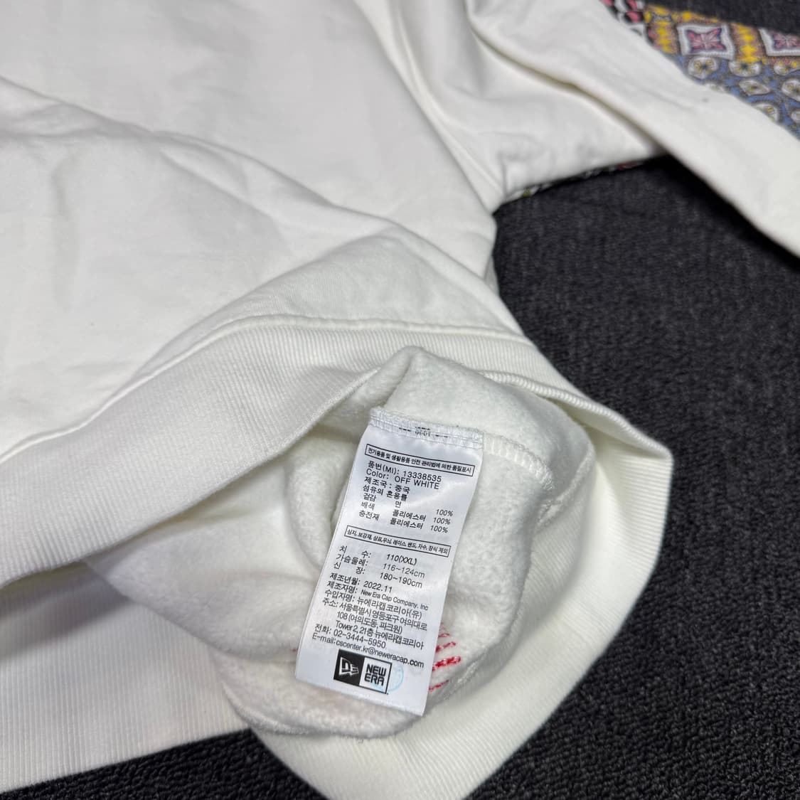 뉴에라 패치워크 크루넥 맨투맨 상품이미지10