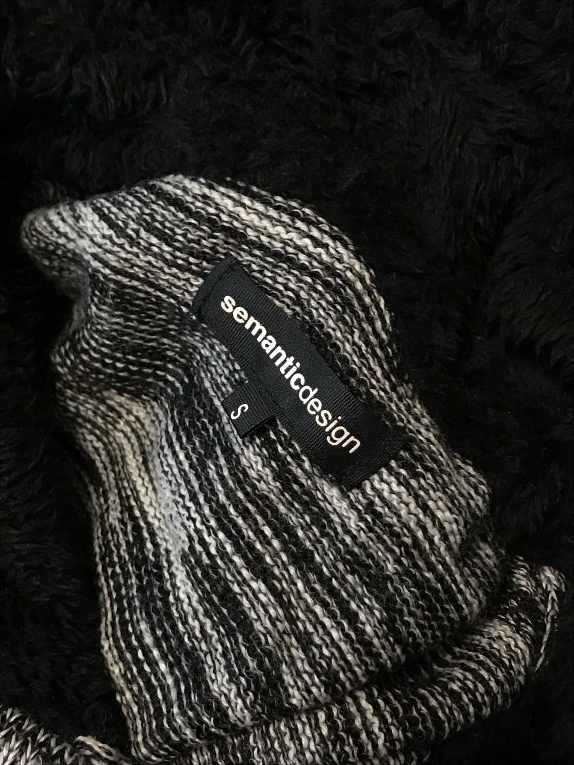 빈티지 semantic design vkei 펑크 토글 퍼 후드 가디건 상품이미지6