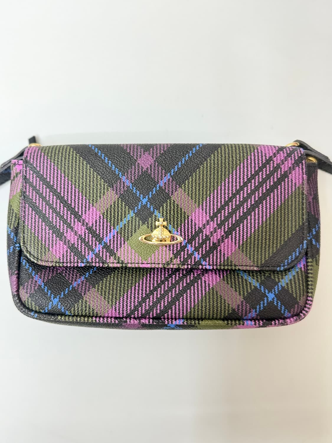 Vivienne Westwood 비비안 웨스트우드 체크 패턴 크로스백 상품이미지3